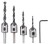 FALON TECH  Zestaw wierteł z pogłębiaczem 5el. 3-6mm FT3450