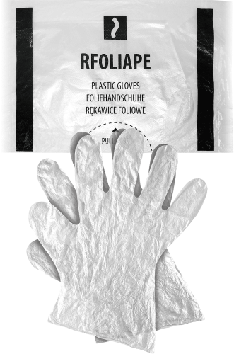 REIS Rękawice ochronne foliowe jednorazowe rozm.L 100szt