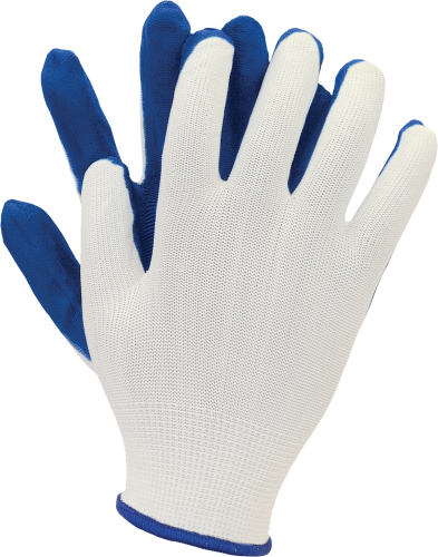 OGRIFOX Rękawice robocze biało-niebieskie latex OX.11.386 LATUA rozmiar L
