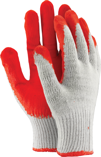 OGRIFOX Rękawice robocze ochronne ox.11.121 uniwamp biało-czerwony rozm.9 wampirki