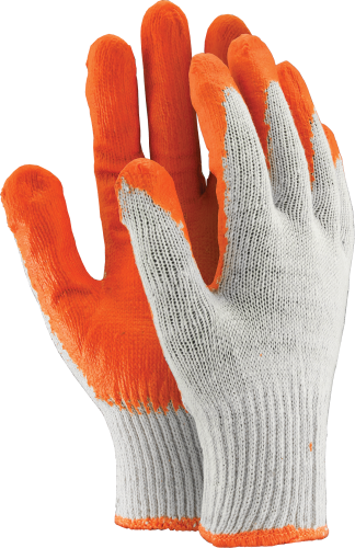 OGRIFOX Rękawice robocze ochronne ox.11.121 uniwamp biało-pomarańczowy rozm.9 wampirki