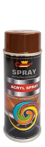 Farba champion acryl 400ml RAL8011 brąz super połysk aerozol