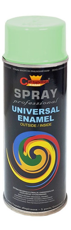 Farba champion uniwersalna 400ml RAL6019 zielony pastelowy seledynowy aerozol