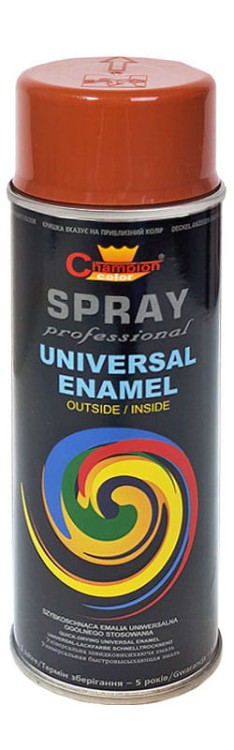 Farba champion uniwersalna 400ml RAL8004  miedź brąz aerozol