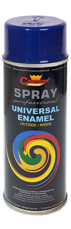 Farba champion uniwersalna 400ml RAL5022 atramentowa aerozol
