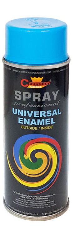 Farba champion uniwersalna 400ml RAL5015  błękitna aerozol