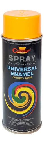 Farba champion uniwersalna 400ml RAL1023 żółta aerozol