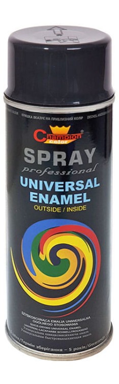 Farba champion uniwersalna 400ml RAL8019 szaro-brązowa aerozol