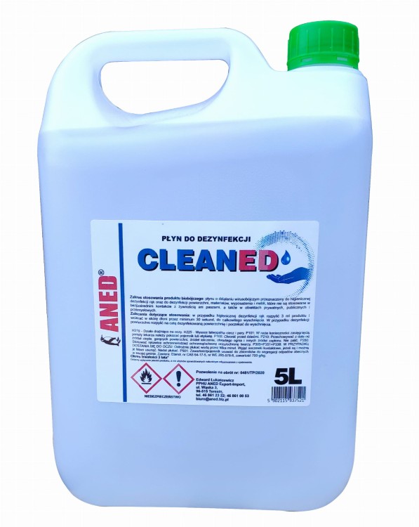 ANED Płyn do dezynfekcji Cleaned 5L