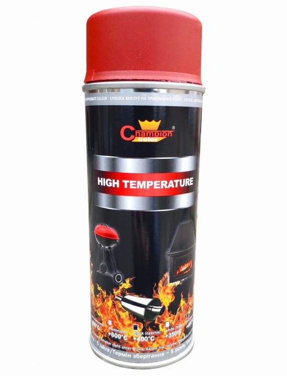 Farba champion żaroodporna 400ml czerwona aerozol