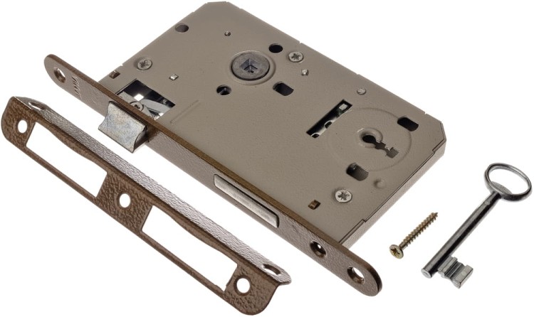 JANIA zamek drzwiowy 72/60mm uniwersalny z dźwignią na klucz zastawkowy 1