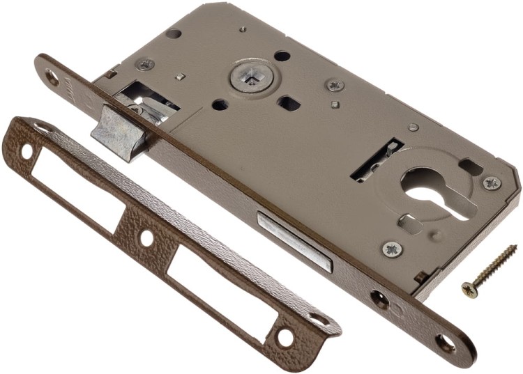 Jania Zamek drzwiowy 90/50 mm na wkład z dźwignią