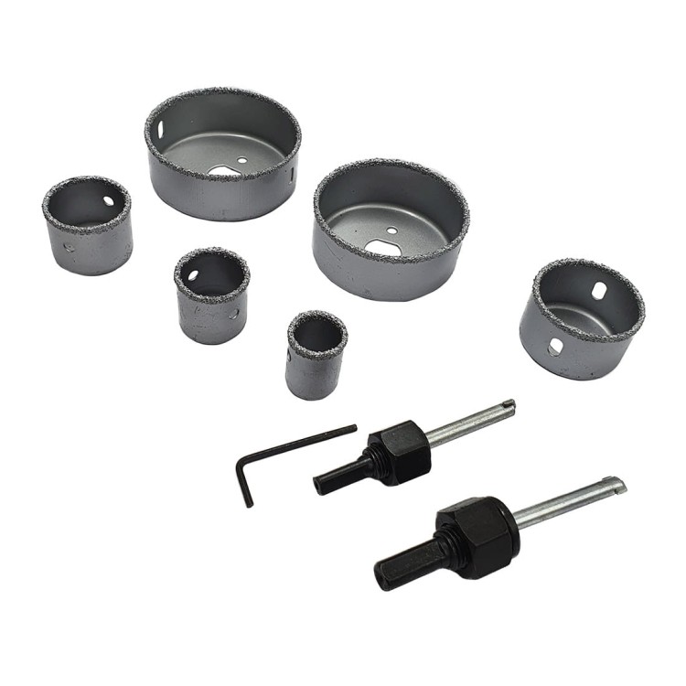 FALON TECH Otwornice wolframowe do glazury 8 szt. FT016010 1