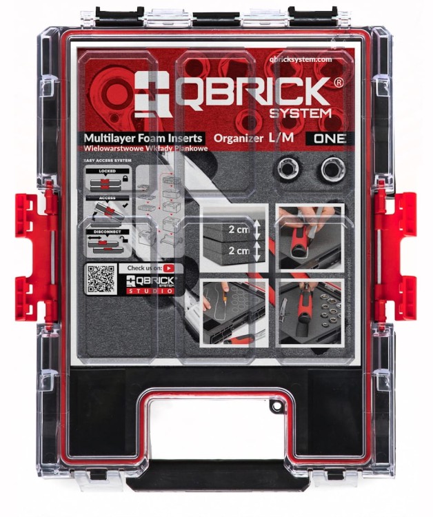 Qbrick Organizer One M Foam z wkładem piankowym 2