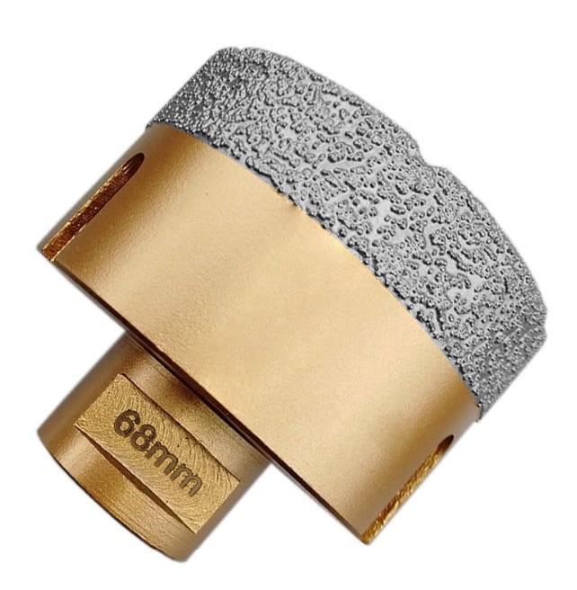 INTER VIS Otwornica diamentowa do gresu i betonu M14 68mm IV68M14 2