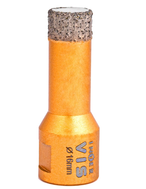 INTER VIS Otwornica diamentowa do gresu i betonu M14 16mm IV16M14 2