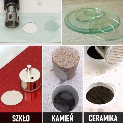 FALON TECH Wiertło diamentowe koronowe otwornica do glazury
 35X4X55mm FT35455DG