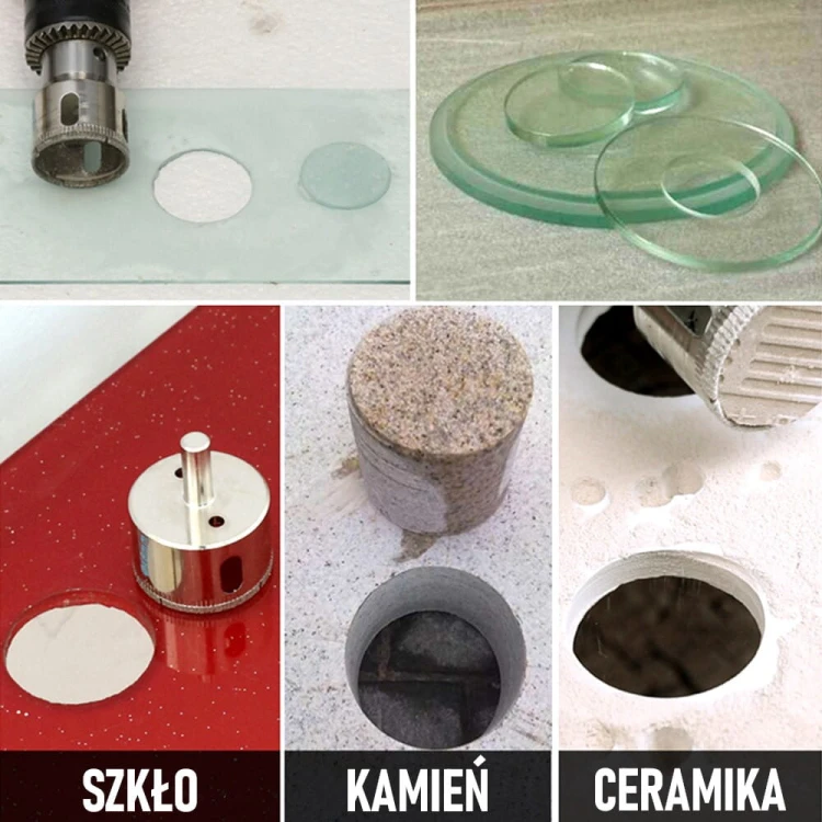 FALON TECH Wiertło diamentowe koronowe otwornica do glazury
 35X4X55mm FT35455DG