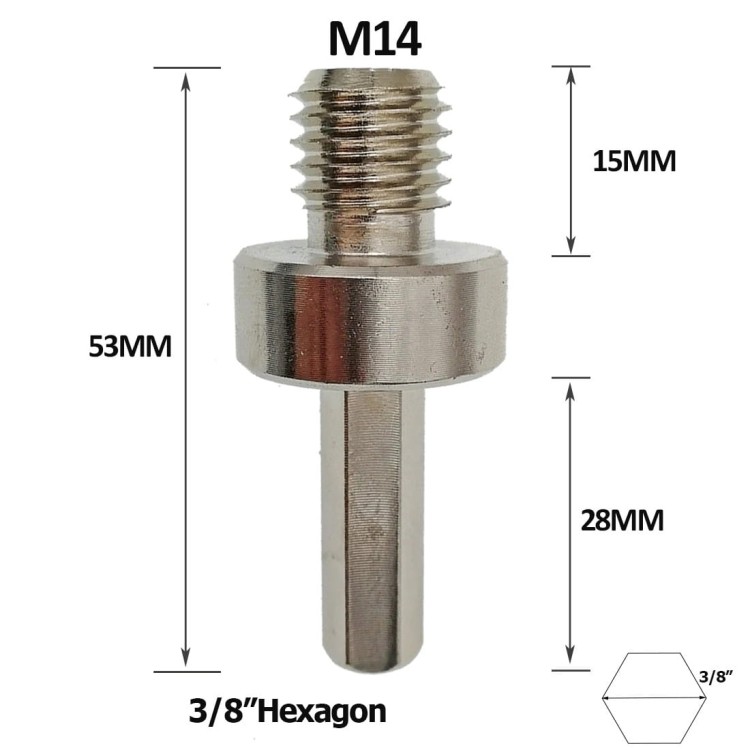 FALON TECH Adapter do wkrętarki i wiertarki M14 HEX 3/8" FT0301 1
