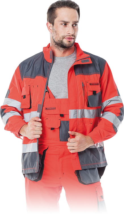 LEBER Bluza robocza ochronna FORMEN czerwona rozm. L