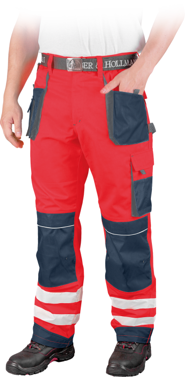 LEBER Spodnie robocze FORMEN czerwone rozm. 62