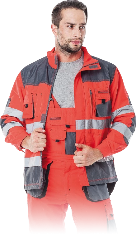 LEBER Bluza robocza ochronna FORMEN czerwona rozm. XL