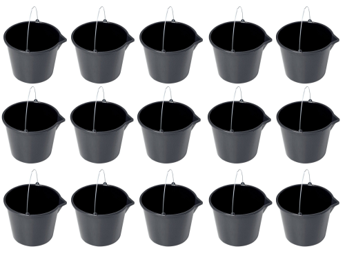 PROSPERPLAST Wiadro z lejkiem budowlane plastikowe 16l 15szt