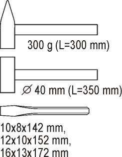YATO WKŁAD DO SZUFLADY NA MŁOTKI I PRZECINAKI