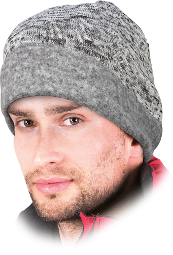 REIS Czapka zimowa ocieplana szara S 57-61