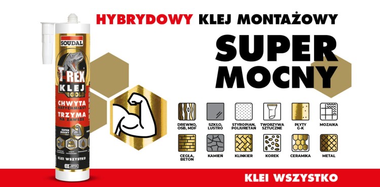SOUDAL Klej montażowy T-REX GOLD 310ml