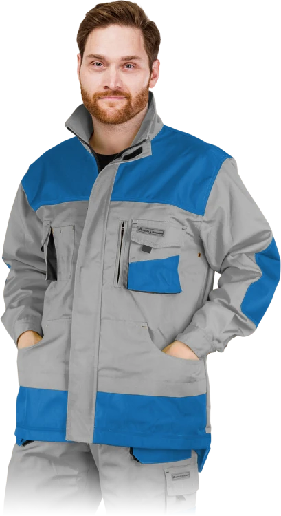 LEBER Bluza robocza ochronna FORMEN jasno-niebiesko-czarny rozm. S