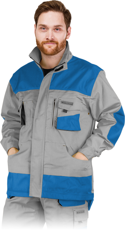 LEBER Bluza robocza ochronna FORMEN jasno-niebiesko-czarny rozm. XXXL