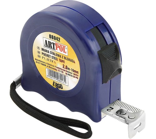 ARTPOL Miara zwijana stalowa ERGO 2.0m 16.0mm