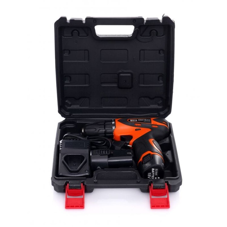 KRAFT&DELE Wiertarko-wkrętarka akumulatorowa 18V 2x 1,3Ah