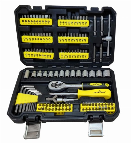 FALON TECH Zestaw narzędzi nasadek bitów 130 szt.  FT130