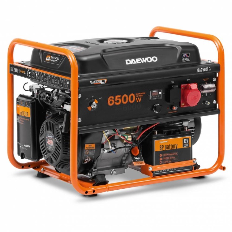 Agregat Petrol Generator 6,5KW 380V/GDA 7500E-3 Daewoo
