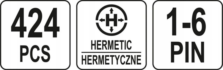 VORFAL ZESTAW ZŁĄCZY ELEKTRYCZNYCH HERMETYCZNYCH 424 SZT 2